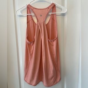 Lululemon, Essential Tank, color: heathered light coral